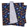 COLORFUL CANDY STYLE Lunch Cloths for Boys, Set of 2, School Lunch Napkins, Lunch Box, Standard Size, 45x45cm, Square, Discover Explore Dinosaur