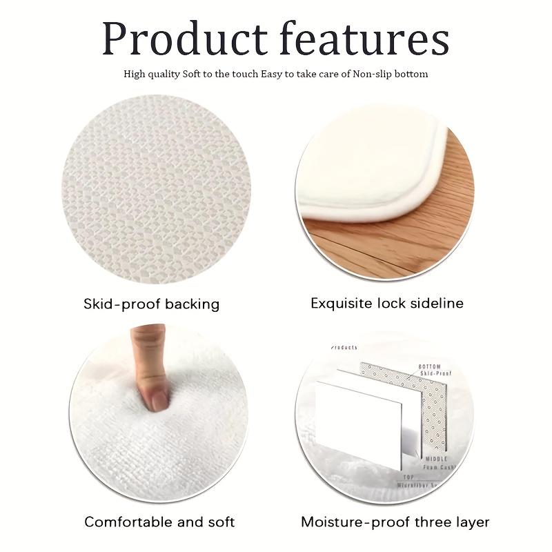 Французский ковер в кремовом стиле, диван для гостиной, плед для журнального столика, противоскользящий прикроватный коврик для спальни, домашний декор