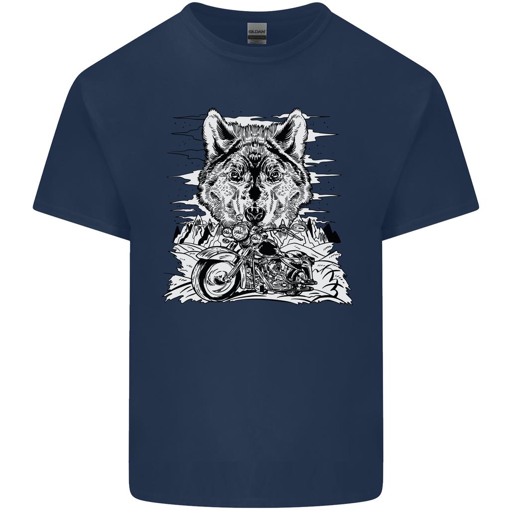 Motorbike Wolf Biker Motorcycle Motorbike Unisexs Light Cotton TShirt