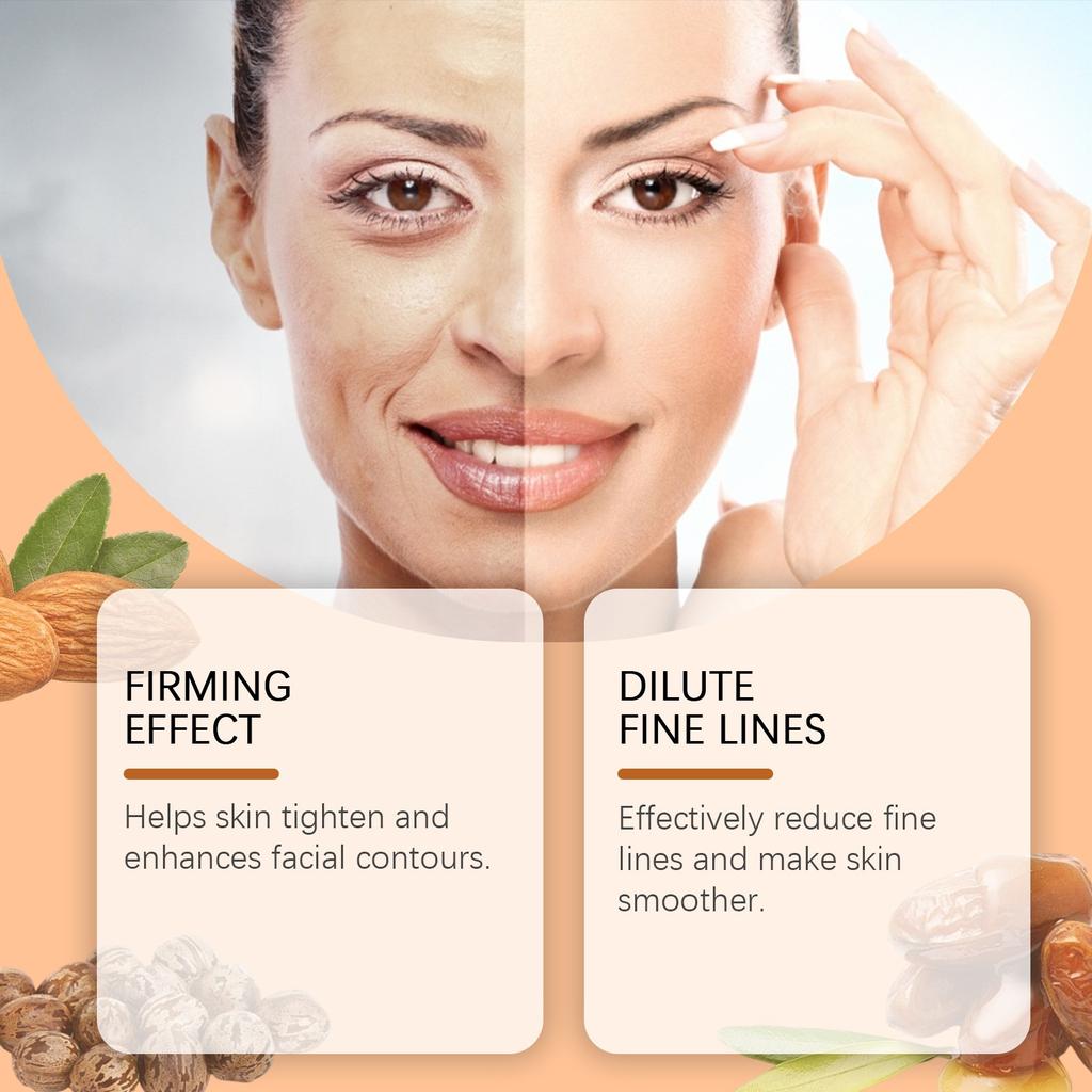 Facial Firming Roll-On Serum, Daily Moisturizing Serum Plifies The Skin, Radiant, All Skin Types, Moisturizes And Nourishes,10ML