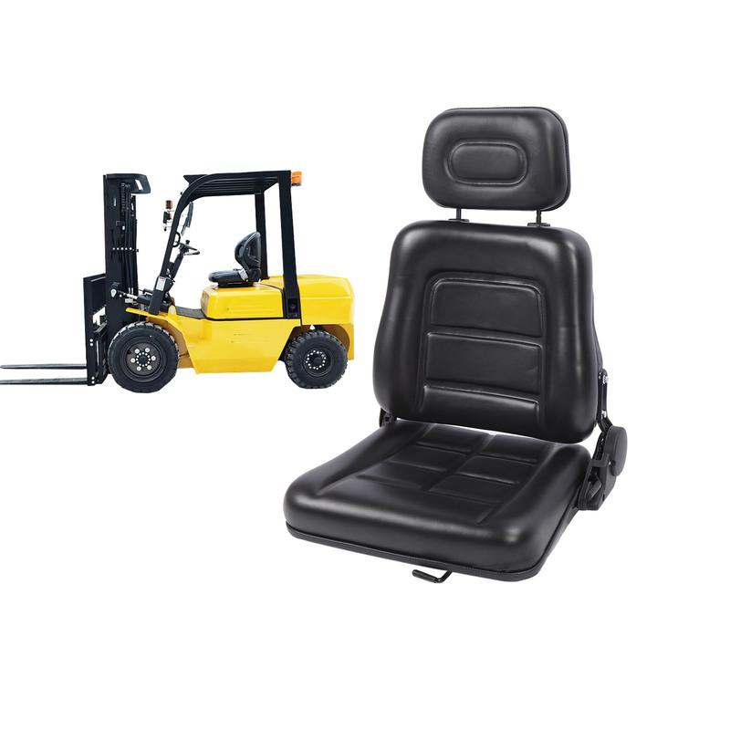 Tractor Seat 3 Level Adjustable Headrest Comfortable Wear Resistant Anti Scratch Excavator Seat for Telehandler