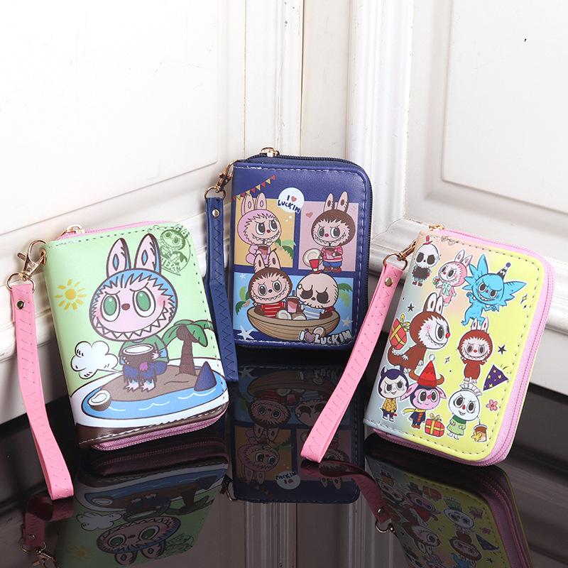 Cartoon Cute and Hot Labubu Male and Female Students Handheld Wallet CLE