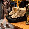 Autumn and Winter Snow Boots Women's New Velvet Short Boots High-top Casual Sports Shoes Non-slip Thickened Cotton Shoes