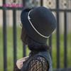 Winter Wool Felt Fedoras Women's Autumn Cloche Hats Elegant Banquet Fedora Hat Wool Bucket Caps