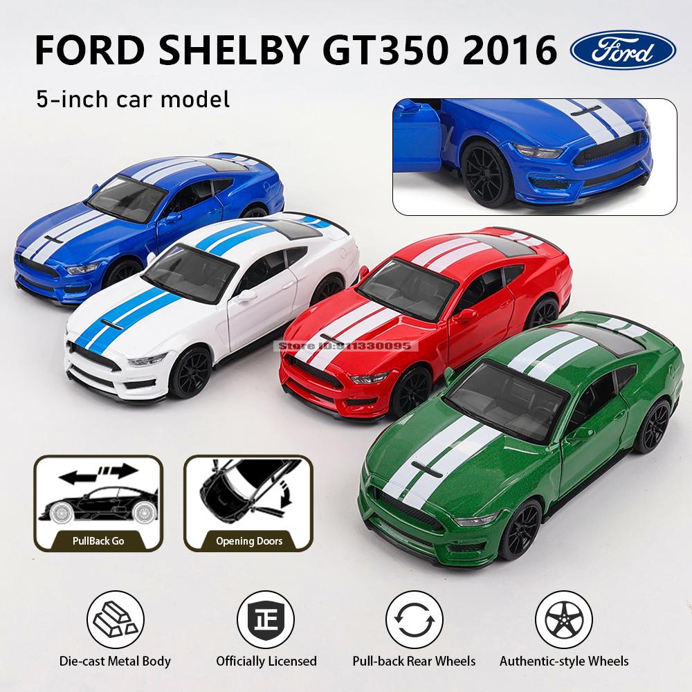 MSZ 5-inch alloy car model 2016 Ford Shelby GT350 rebound function static model alloy die-casting car model collection gift toy