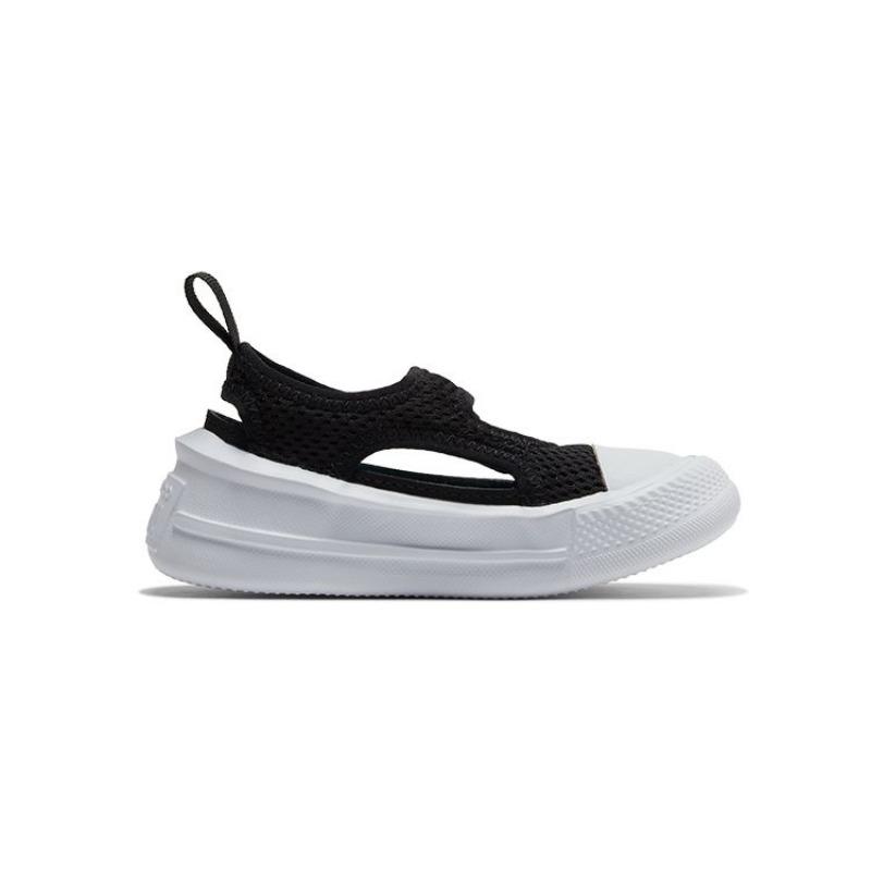 Converse Durable Low Top Sandals Black White For Toddlers A03658C