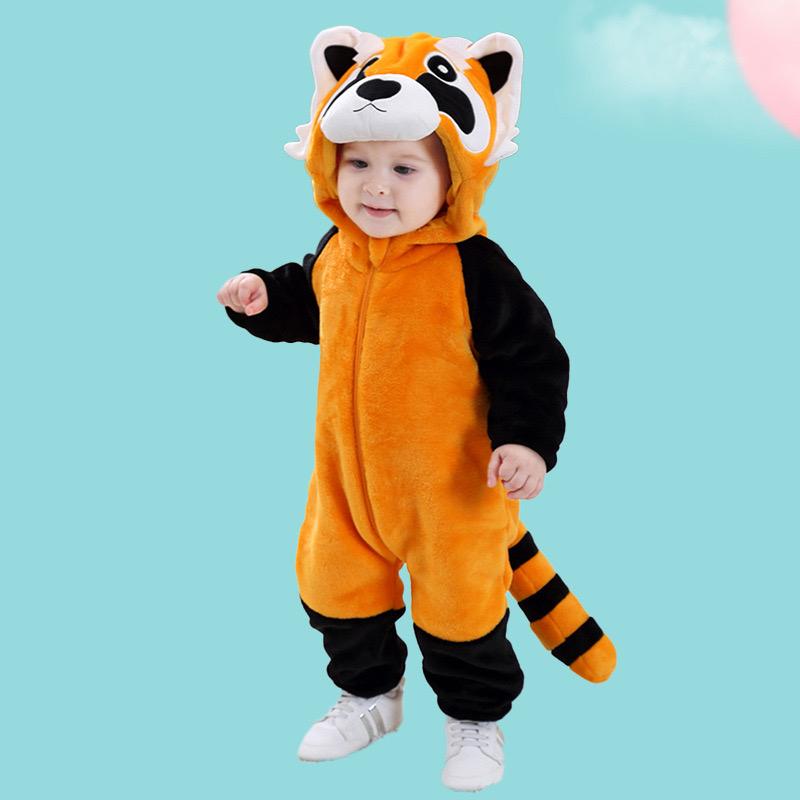Костюм енота, детская одежда, пижамы для косплея на Хэллоуин, комбинезоны с животными, комбинезон кигурумис для мальчиков и девочек, наряд