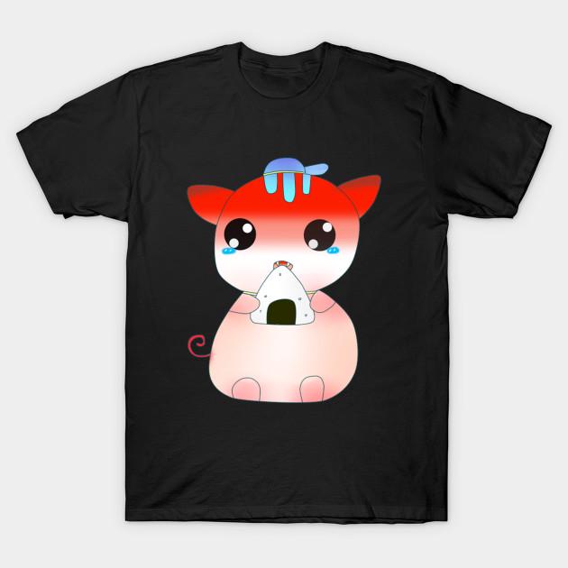 Мужская черная футболка с принтом Супер большая футболка кот-ест-рисовый шарик Без термотрансферной бумаги для вырезания Принт Хлопковая футболка