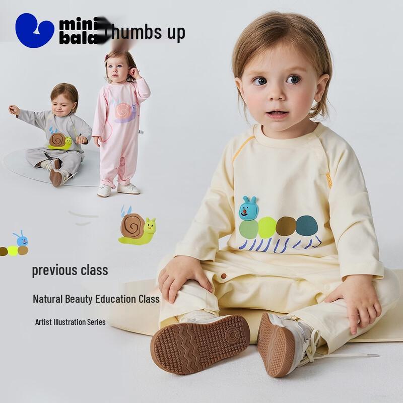 Minibala Хлопковый комбинезон для младенцев с длинным рукавом