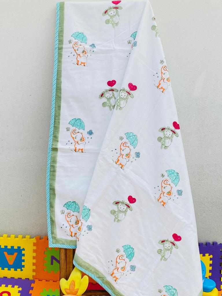 Блокпринт с изображением слона для детей Дохар (60*40 дюймов)