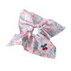 Pink Cherry Floral Print Headband Oversized Elastic Ponytail Hairband New Hair Ribbon Girl