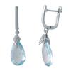 Silver Earrings with Natural Topaz 11.013ct (2042679)