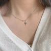 Personality Four Stars Necklace For Women Minimalist Elegant Star Pendant Clavicle Chain Party Jewelry Accessories