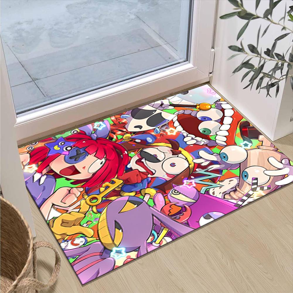 The Magic Digital Circus Printed Carpet Non-Slip Floor Mat For Entryway Hallway Bathroom And Kitchen