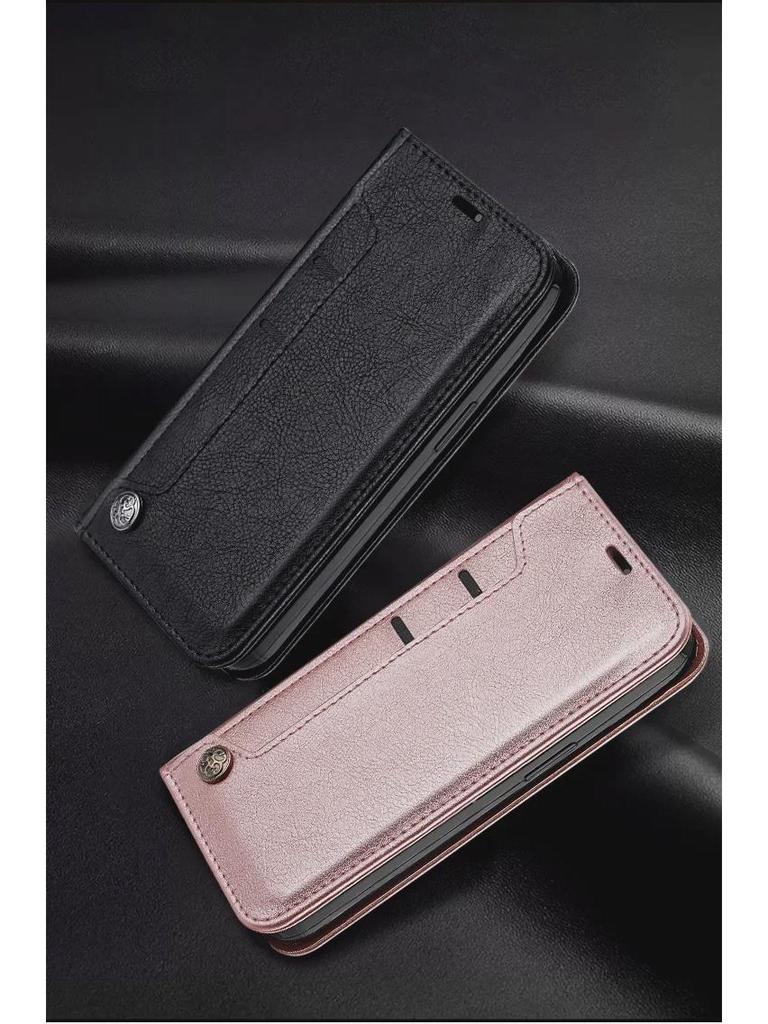 Многофункциональный чехол-кошелек для Samsung S25/S24: Кожа, отделения для карт и функция A16 Flip