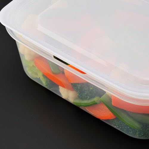 Контейнеры для риса и замороженного риса, пригодные для микроволновой печи и посудомоечной машины (чистый) со стикером RC (rcnp1) - Набор из 2