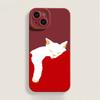 Чехол для телефона Snooze Kitten для Apple iPhone 16 ProMax - Мягкий силиконовый противоударный креативный чехол для телефона с изображением кота для iPhone16/15/14/13/12/11/Pro/Promax/Plus
