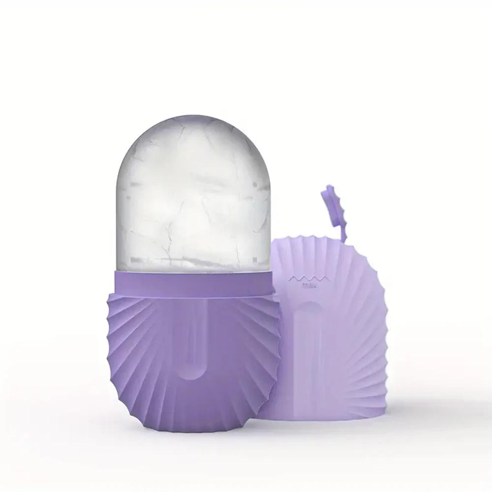 Ледяной ролик для лица и глаз Массаж лица Силиконовая форма для льда для красоты лица Снятие отечности Массажер для лица Инструменты для ухода за кожей