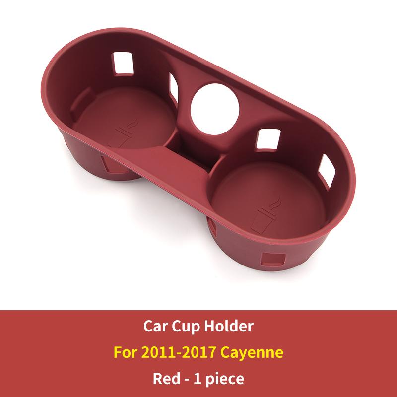 Silicone Car Center Storage Box Cup Holder For Porsche Macan Cayenne Soft Waterproof Central Console Organizer Protector