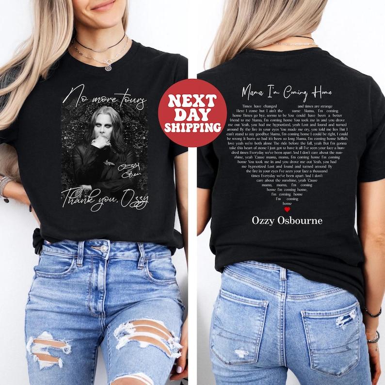 Футболка Ozzy Osbourne No More Tour Оззи RIP Посвящение Памяти Мама Оззи Осборн Я Возвращаюсь Домой Футболка