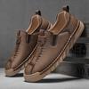 Модные мужские дышащие повседневные кожаные туфли-слипоны, удобные мокасины без застежек, мягкие пенни-лоферы для мужчин, легкие туфли для вождения, мужские туфли-лодочки