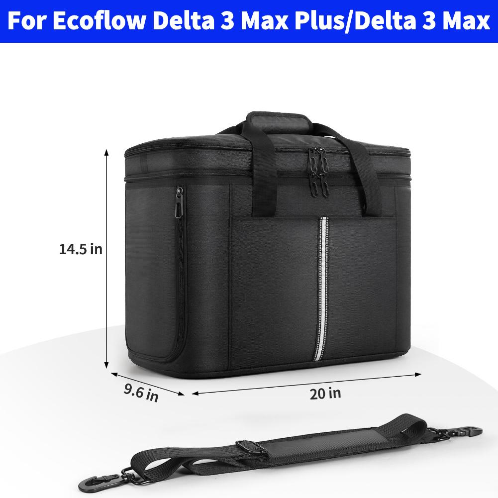 Чехол для переноски для Ecoflow Delta 3 Max Plus/Delta 3 Max Портативная электростанция Сумка для хранения Водонепроницаемый для Ecoflow River 3/3 Plus