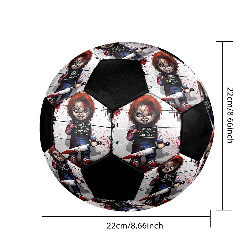 Chucky Indoor Soccer Ball Colorful All Ages Size 5 Machine Stitched PVC Competition Ready Durable High-Bounce
