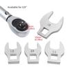 8Pcs 10-19mm Crowfoot Wrench Set Movable Head 3/8" Drive Crowfoot Wrench Set  Hard-To-Reach Areas