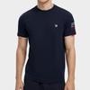 Fila Ss23 Теннисная спортивная футболка с коротким рукавом и круглым вырезом для мужчин Топы Темно-синий A11M323104FNV