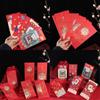 6pcs/set Cartoon Fortune Red Envelope Chinese Style Blessing Hongbao  Lunar New Year