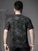 European Goods Summer Loose Short sleeve T-shirt Men's 2025 New High Sense Print Half Sleeve T-shirt Casual Top Men