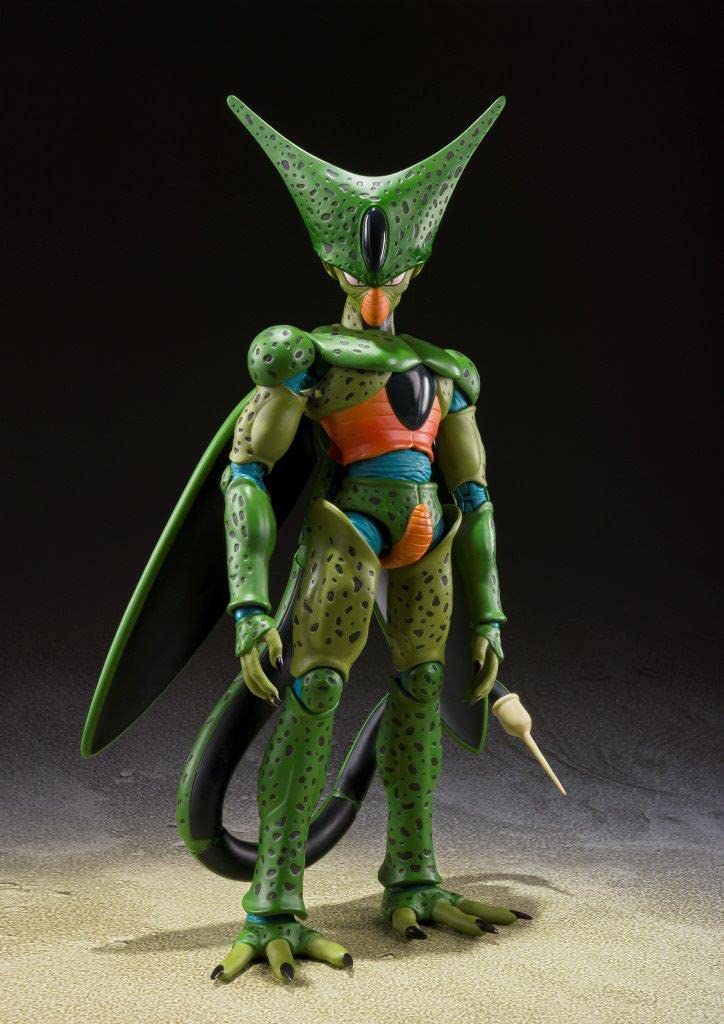TAMASHII NATIONS Dragon Ball Z Cell Первая форма 170 мм окрашенная подвижная фигурка SHFiguarts приблизительная. АБС и ПВХ