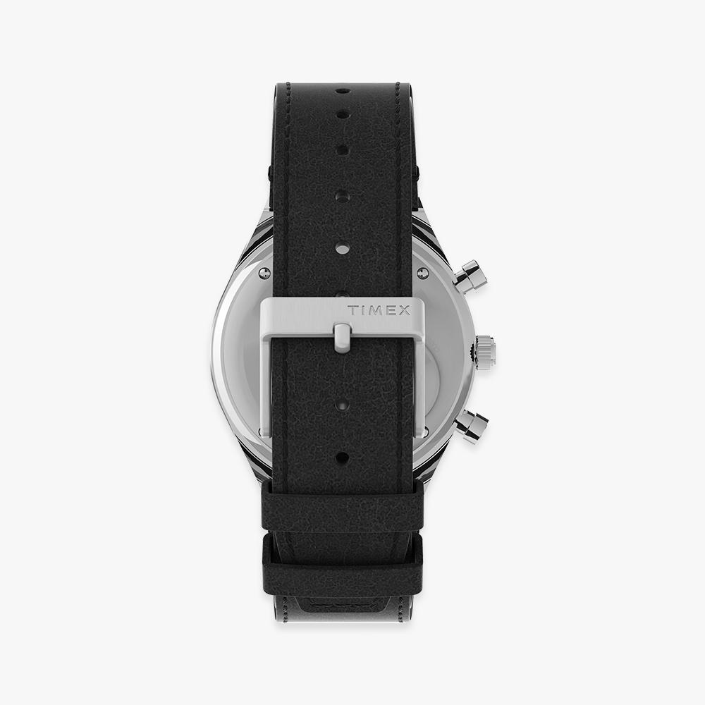 [Timex] Q TIMEX Chronograph Leather Strap Sports Watch 40mm TW2V42700