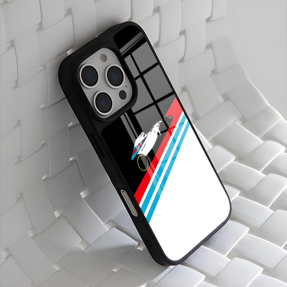 Гоночный чехол M-Martini для iPhone 17 Air 16 15 14 13 12 11 Pro Max Mini Fundas Shell PC+TPU