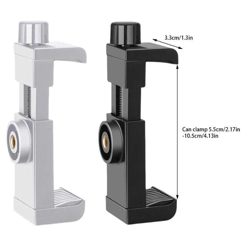 Многоцелевой зажим с винтовым креплением 1/4" для камер, телефонов и камер видеонаблюдения. Стабильный и портативный.