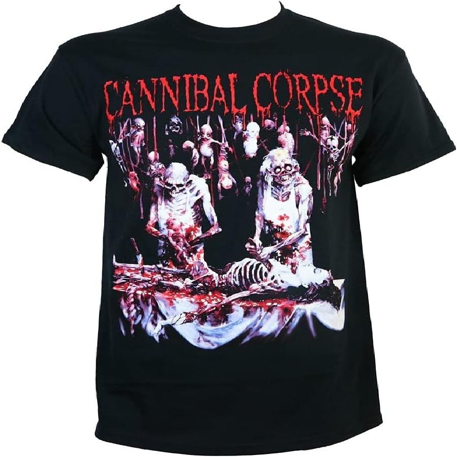 Cannibal Corpse Мужская футболка с двусторонним принтом 'Butchered at Birth' Черная X-Large