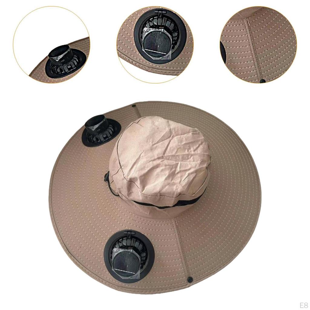 Bucket Cap with Cooling Feature and Solar Fan for Fishing