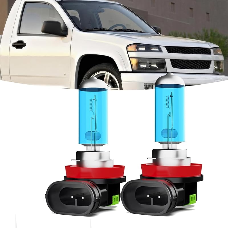 Halogen Headlights Fit For Chevrolet Chevy Colorado 2004-2008 Headlight Bulbs,9005/HB3/H10 High Beam+ 9006/HB4 Low Beam+ H11 Fog Light Combo,Plug And