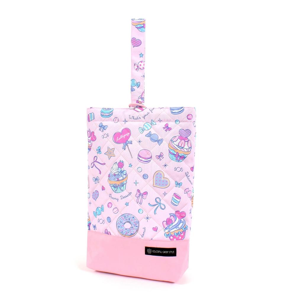 COLORFUL CANDY STYLE Kindergarten Entrance Lesson Shoe Drawstring Gym Clothes Lunch Cup Accessory Back Cross Apron Milky Sweets Candy a La Cute