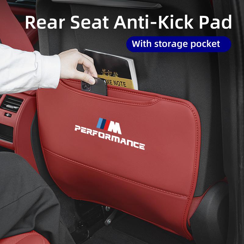 2025 Hot Car Seat Back Anti Kick Pad Leather Protector Cover For BMW 5 Series F10 G30 G38 G60 X1 U11 Auto interior Decoration Ac