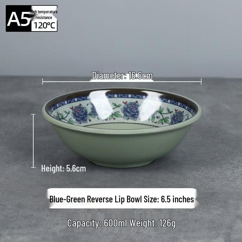 Суповая тарелка для супа и каши A5, меламиновая, термостойкая, с бортиком