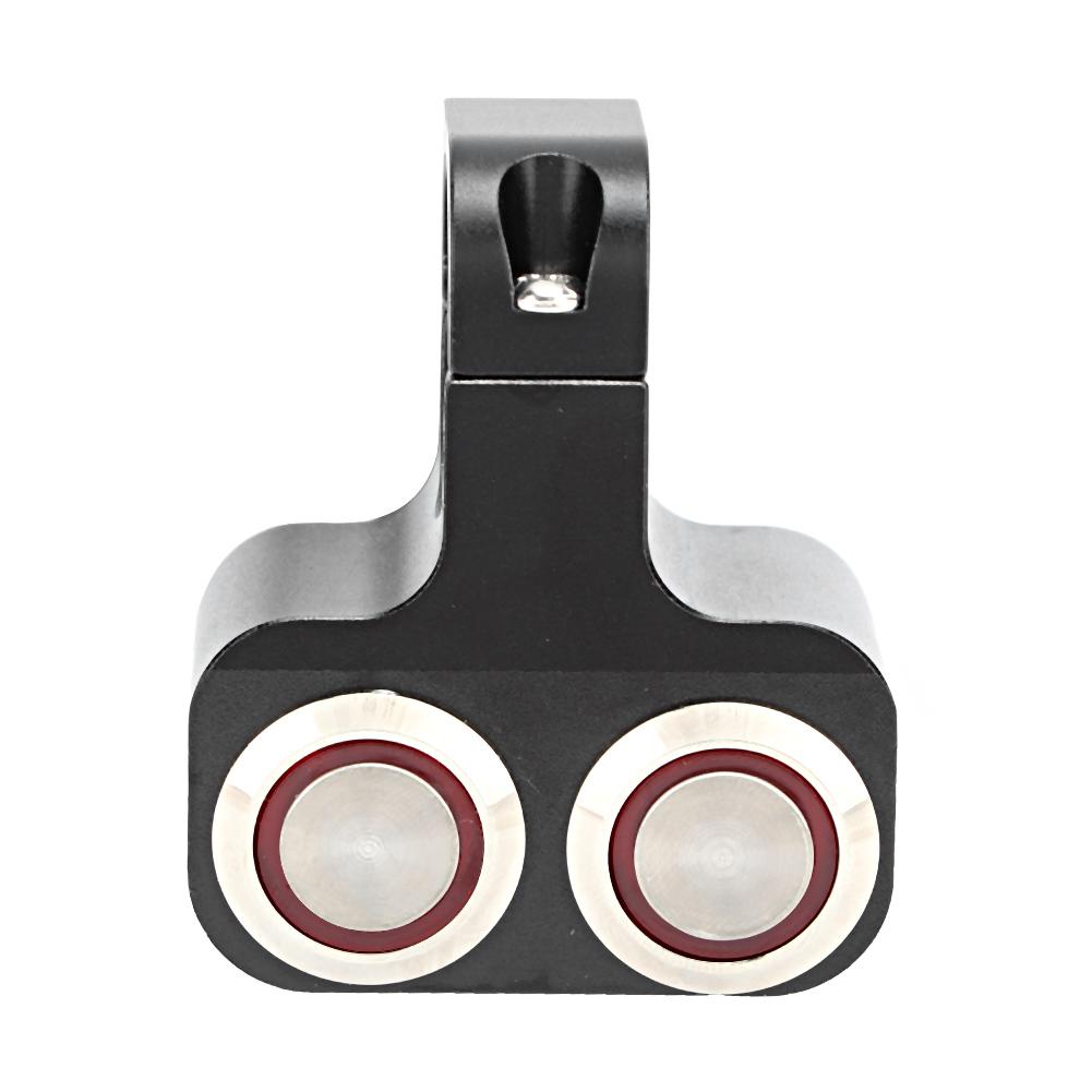 Фара на руль Двойной переключатель Точечный свет Светодиодный Водонепроницаемый Мотоциклы Модифицированные детали 25мм