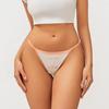 FINETOO 3Pcs/Set Cotton Female Sexy Fashion G-String Panties Low Waist Panties Women Strap T-back Underwear Prints Lingerie S-XL