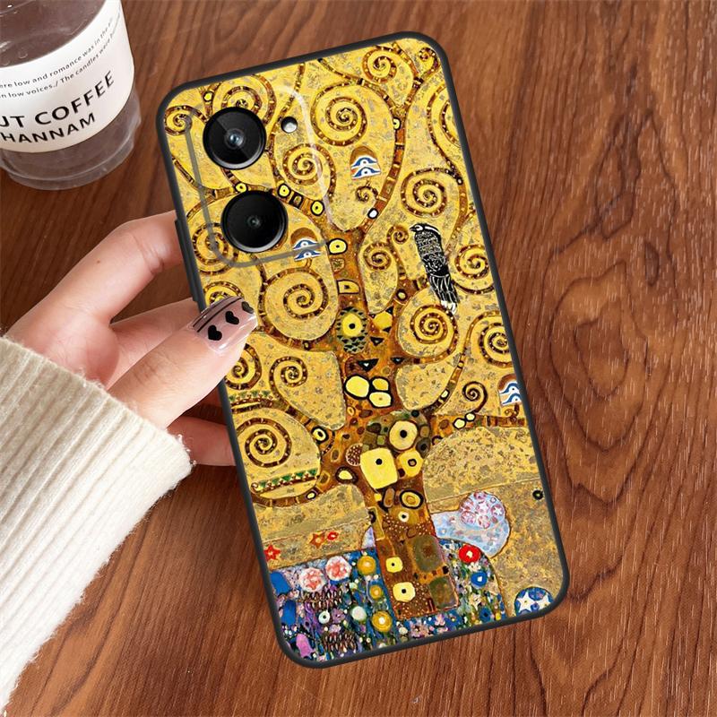 Поцелуй Густава Климта Для Realme 10 8 9 Pro Plus 8i C11 C15 C25 C30 C31 C35 C21Y GT Master GT Neo 5 2 3 3T Чехол