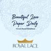 Royal Consumer Medallion Lace Round Paper Doilies, 10-Inch, Pack of 12 (B23005), White