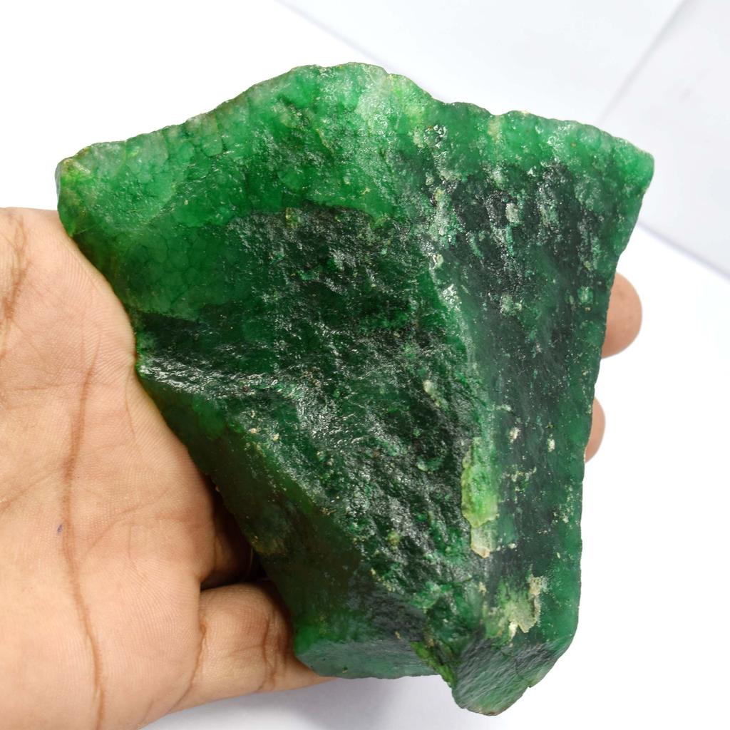 Natural Green Emerald Uncut Rare Rough 119 Ct CERTIFIED Flawless Gemstone