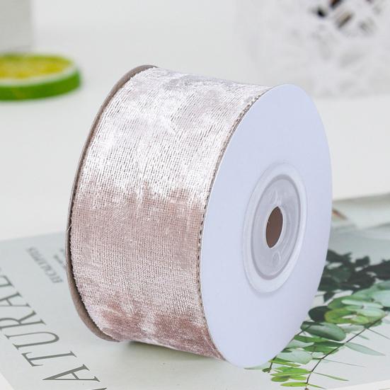 Односторонняя бархатная лента, 30 футов, красочная многофункциональная лента для рукоделия, цветочная композиция, украшение, романтический подарок, лента