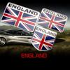 Aluminum England Flag Shield Car Emblem Badge Decal Car Stickers for Truck Styling Exterior Accessories