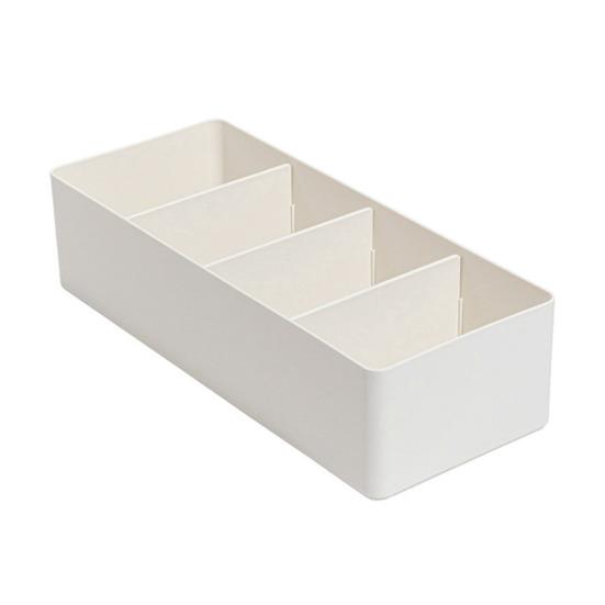 Adjustable Drawer Divider Box Multi-Compartment Drawer Organizer Desk Storage Box with Removable Dividers for Cosmetics Snacks