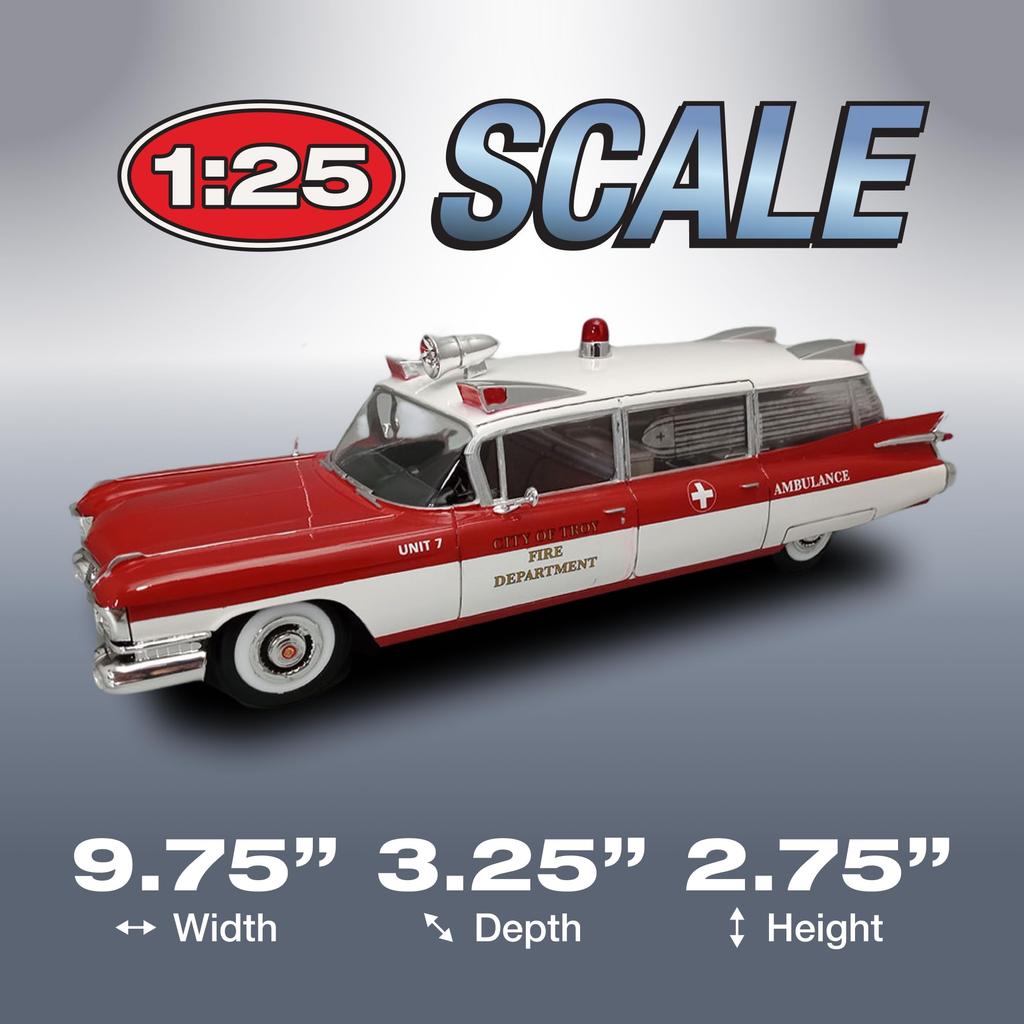 AMT 1959 Cadillac Ambulance Stretcher Включая пластиковую модель AMT1395 1/25